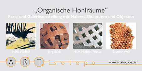 Organische Hohlräume · Einladungskarte ART-isotope