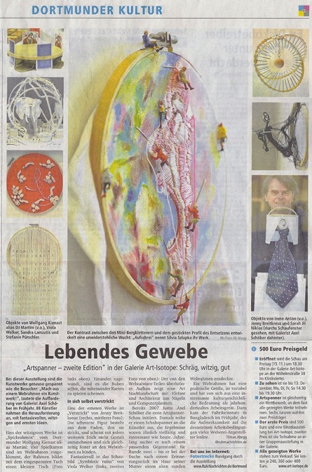 ART-Spanner 2nd Edition · Pressebericht Ruhrnachrichten vom 14.11.2013
