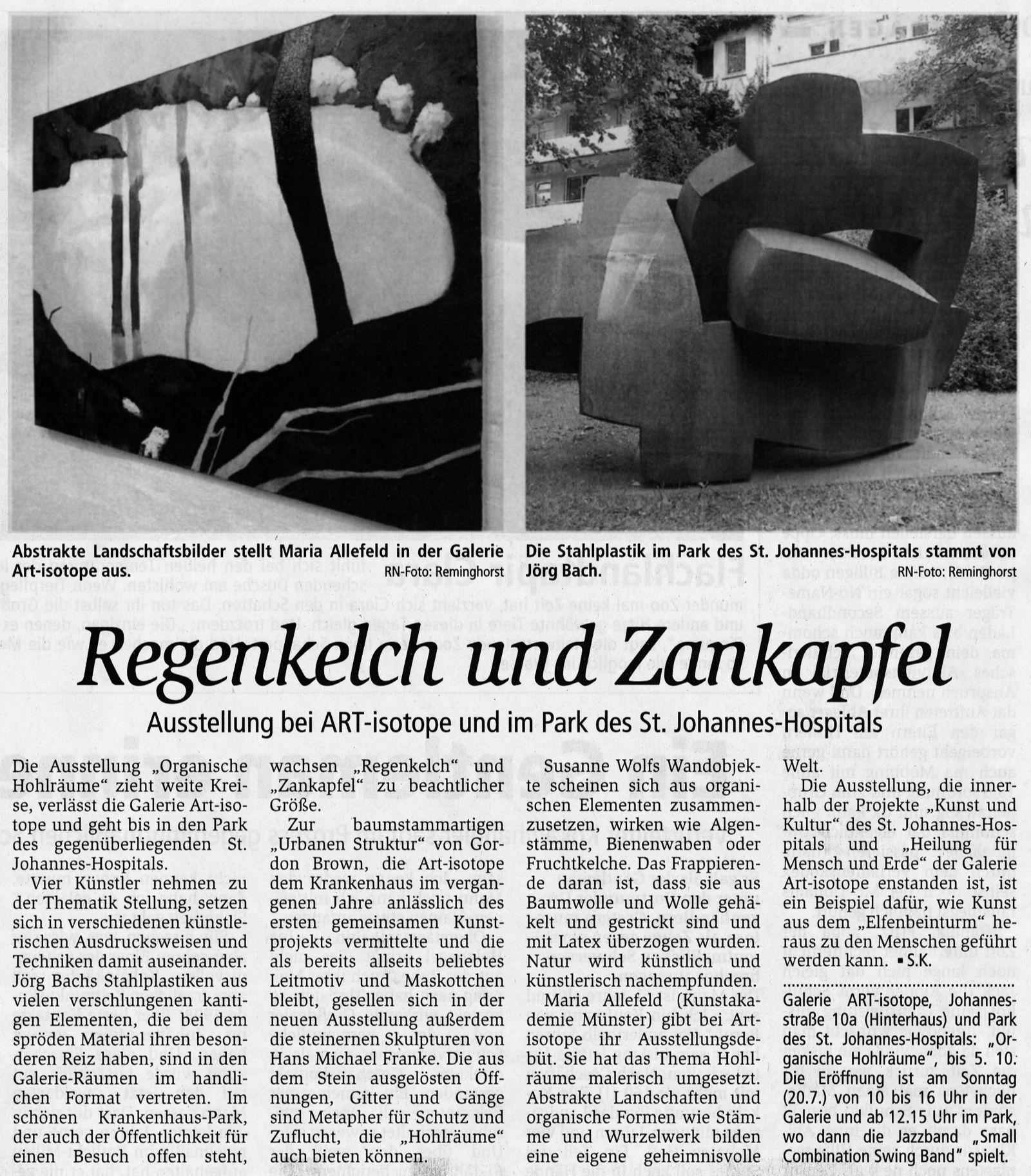 Ruhrnachrichten 19.07.2003