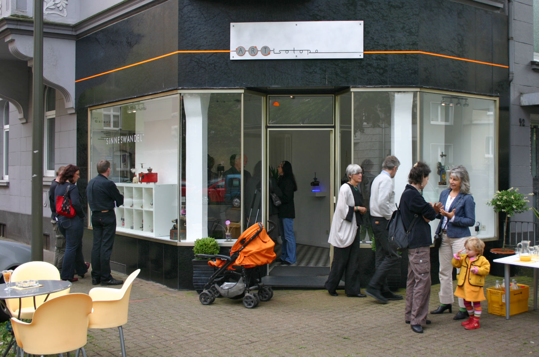 Vernissage draußen